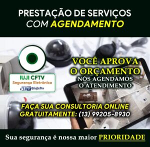 iuji cftv seguranca eletronica instalacao manutencao de sistemas equipamentos intelbras agendamento praia grande baixada santista litoral paulista sao paulo sp brasil